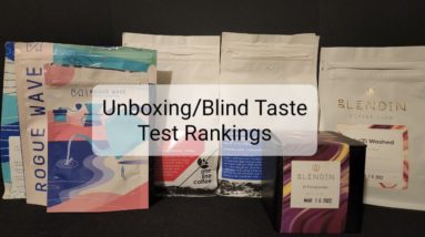 Unboxing/Blind Taste Test Rankings ft. BlendIn Coffee Club, One Line and Rogue Wave