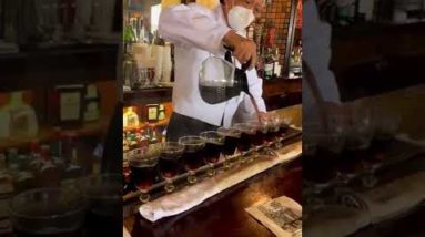 Bartender Makes 9 Irish Coffees at ONCE ☘️ #shorts