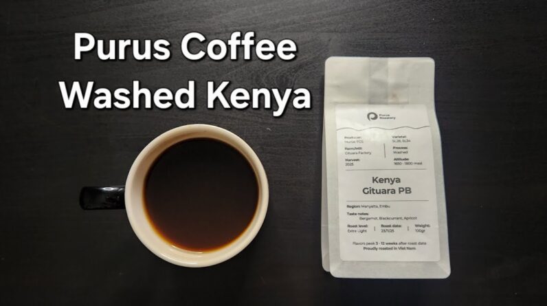 Purus Coffee Roastery Review (Ho Chi Minh City, Vietnam)- Washed Kenya Gituara PB