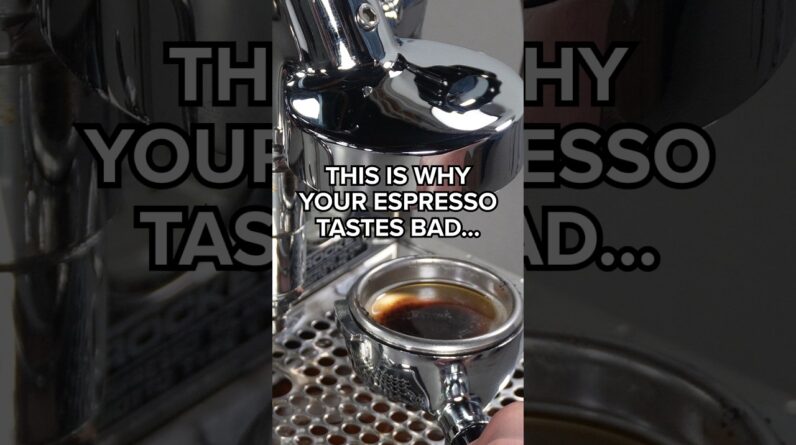 This might be why your espresso tastes... weird 🥲