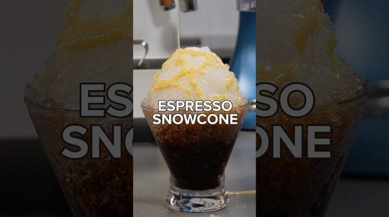 Why aren't espresso snowcones on every summer coffee shop menu?!?