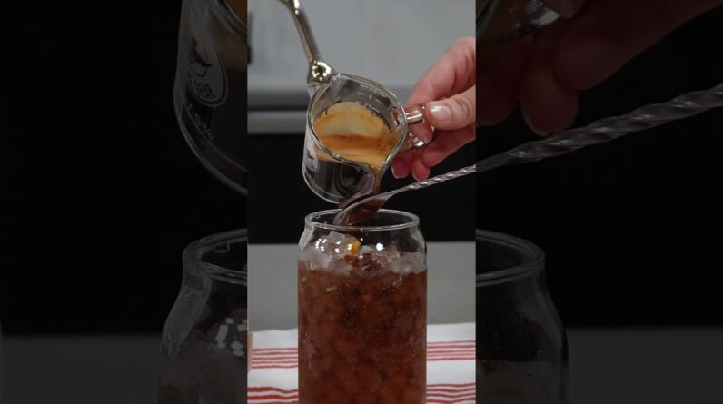 Adding espresso to my coke float because why not?!