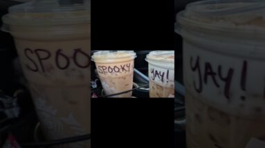 SPOOKY SEASON AT @starbucks #shorts
